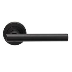 Revive Lighting Revive Lago Round Lever Door Handles - Matt Black