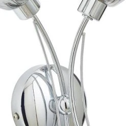 Revive Lighting Revive Chrome/Smoked Glass 2-Light Wall Light -Revive Lighting Shop RV03853C D2 460