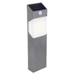 Revive Lighting Revive Outdoor Solar PIR Stainless Steel Bollard Light