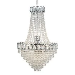 Revive Lighting Revive Small Chrome Crystal Chandelier - 11 Light