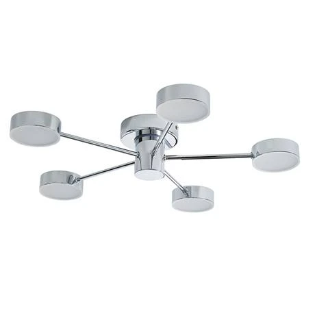 Revive Lighting Revive Chrome 5-Light LED Bathroom Ceiling Light 2 Revive Lighting Revive Chrome 5-Light LED Bathroom Ceiling Light - Image 2