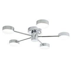 Revive Lighting Revive Chrome 5-Light LED Bathroom Ceiling Light