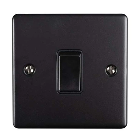 Revive Lighting Revive Single Light Switch - Matt Black 1 Revive Lighting Revive Single Light Switch - Matt Black