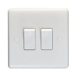 Revive Lighting Revive Twin Light Switch - White