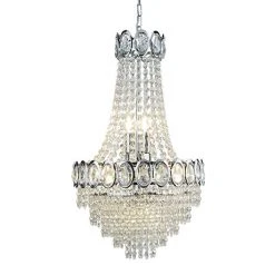 Revive Lighting Revive Chrome Crystal Chandelier - 6 Light