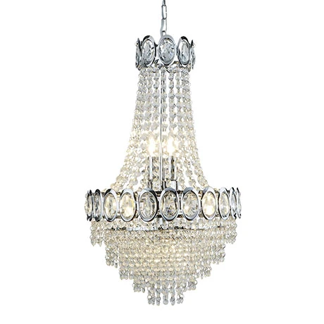 Revive Lighting Revive Chrome Crystal Chandelier - 6 Light 1 Revive Lighting Revive Chrome Crystal Chandelier - 6 Light