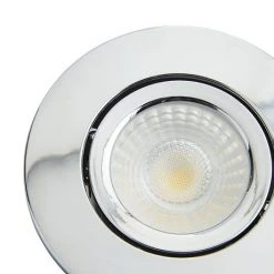 Revive Lighting 4 X Revive IP65 Chrome Round LED Fire-Rated Bathroom Downlights -Revive Lighting Shop RV175BCHR D2 460