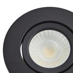 Revive Lighting Revive Satin Black IP65 LED Fire-Rated Tiltable Downlight -Revive Lighting Shop RV175SBL D2 460