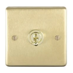 Revive Lighting Revive Single Toggle Light Switch - Brushed Brass