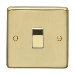 Revive Lighting Revive Single Light Switch - Brushed Brass
