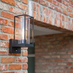 Revive Lighting Revive Outdoor PIR Matt Black Frame Wall Light -Revive Lighting Shop RV2012 D3 460