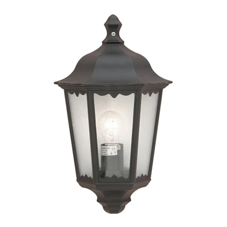 Revive Lighting Revive Outdoor Traditional Black Half Wall Light 1 Revive Lighting Revive Outdoor Traditional Black Half Wall Light
