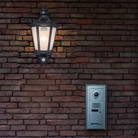 Revive Lighting Revive Outdoor Traditional Black Half Wall Light With PIR Sensor 2 Revive Lighting Revive Outdoor Traditional Black Half Wall Light With PIR Sensor - Image 2
