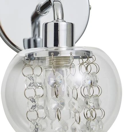 Revive Lighting Revive Chrome/Clear Glass Bathroom Wall Light 3 Revive Lighting Revive Chrome/Clear Glass Bathroom Wall Light - Image 3