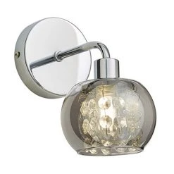 Revive Lighting Revive Chrome/Smoked Glass Bathroom Wall Light