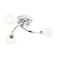 Revive Lighting Revive Chrome 3-Light Bathroom Ceiling Light
