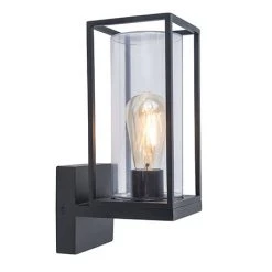 Revive Lighting Revive Outdoor Matt Black Frame Wall Light