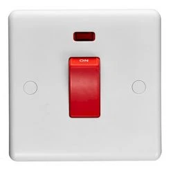Revive Lighting Revive 45 Amp Switch With Neon Power Indicator White