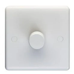 Revive Lighting Revive Single Dimmer Light Switch White