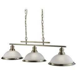 Revive Lighting Revive Triple Antique Brass Pendant Light - 3 Light