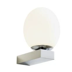 Revive Lighting Revive Chrome LED Bathroom Wall Light With Opal Glass Shade