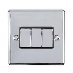 Revive Lighting Revive 3 Way Light Switch - Polished Chrome