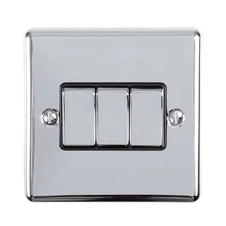 Revive Lighting Revive 3 Way Light Switch - Polished Chrome 1 Revive Lighting Revive 3 Way Light Switch - Polished Chrome