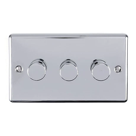 Revive Lighting Revive 3 Gang 2 Way Dimmer Light Switch - Polished Chrome 1 Revive Lighting Revive 3 Gang 2 Way Dimmer Light Switch - Polished Chrome
