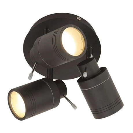 Revive Lighting Revive Matt Black 3 Spot Bathroom Ceiling Light 1 Revive Lighting Revive Matt Black 3 Spot Bathroom Ceiling Light