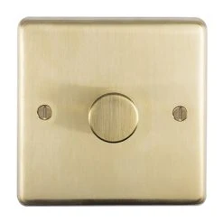 Revive Lighting Revive Single Dimmer Light Switch - Brushed Brass