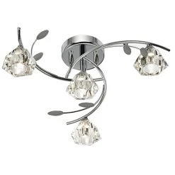 Revive Lighting Revive Chrome Semi-Flush Ceiling Light - 4 Light