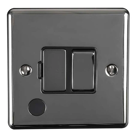 Revive Lighting Revive Switched Fused Spur With Flex Outlet - Black Nickel 1 Revive Lighting Revive Switched Fused Spur With Flex Outlet - Black Nickel