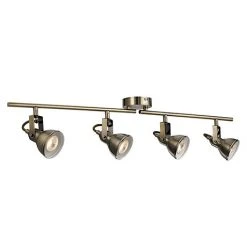 Revive Lighting Revive Antique Brass Spotlight Bar - 4 Light Split
