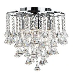 Revive Lighting Revive Flush Crystal Chandelier - 4 Light