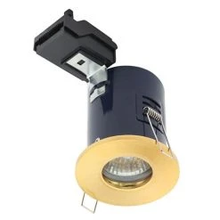 Revive Lighting Revive Satin Brass IP65 Fire Rated Downlight