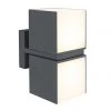 Revive Lighting Revive Outdoor Twin Rotatable Dark Grey Wall Light