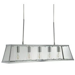 Revive Lighting Revive Chrome Lantern Bar Ceiling Light - 5 Light