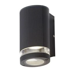 Revive Lighting Revive Outdoor Black Ridged Single Downlight