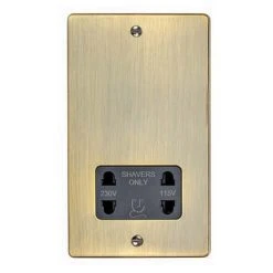 Revive Lighting Revive Shaver Socket Antique Brass