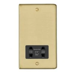Revive Lighting Revive Shaver Socket Brushed Brass/Black