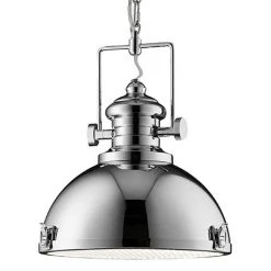 Revive Lighting Revive Chrome Industrial Pendant Light