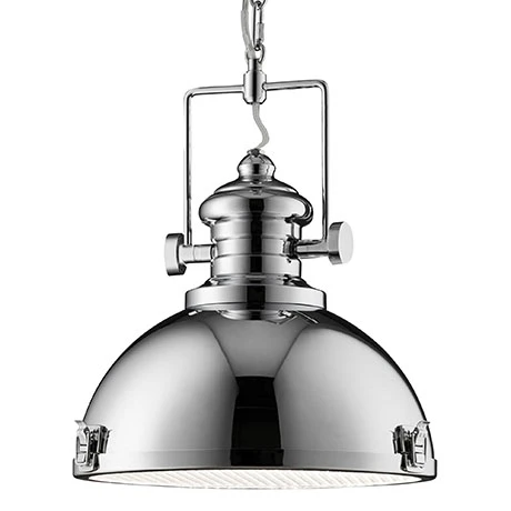 Revive Lighting Revive Chrome Industrial Pendant Light 1 Revive Lighting Revive Chrome Industrial Pendant Light