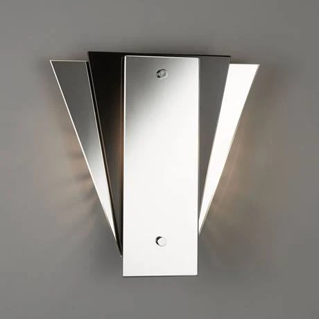 Revive Lighting Revive Art Deco Mirror Wall Light - Black Glass 2 Revive Lighting Revive Art Deco Mirror Wall Light - Black Glass - Image 2