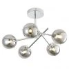 Revive Lighting Revive Chrome/Smoked Glass 5-Light Cross Arm Ceiling Light