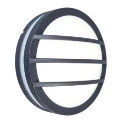 Revive Lighting Revive Outdoor Round Grill Dark Grey Bulkhead & Ceiling Light