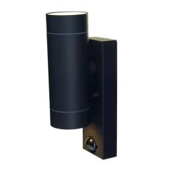 Revive Lighting Revive Outdoor PIR Modern Black Up & Down Wall Light -Revive Lighting Shop RV8094 D4 460