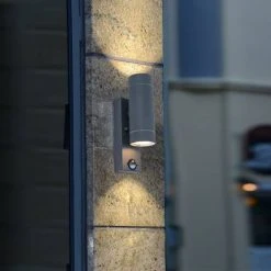 Revive Lighting Revive Outdoor PIR Modern Black Up & Down Wall Light -Revive Lighting Shop RV8094 D5 460