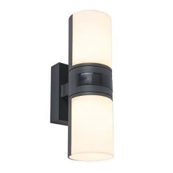 Revive Lighting Revive Outdoor PIR Rotatable Tubular Dark Grey Wall Light