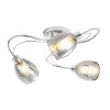 Revive Lighting Revive Chrome/Smoked Glass 3-Light Ceiling Light