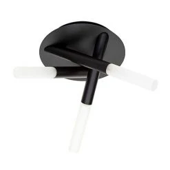 Revive Lighting Revive Matt Black Tubular 3 Light Ceiling Fitting